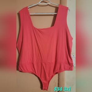 White Birch Pink Everyday Bodysuit 3X